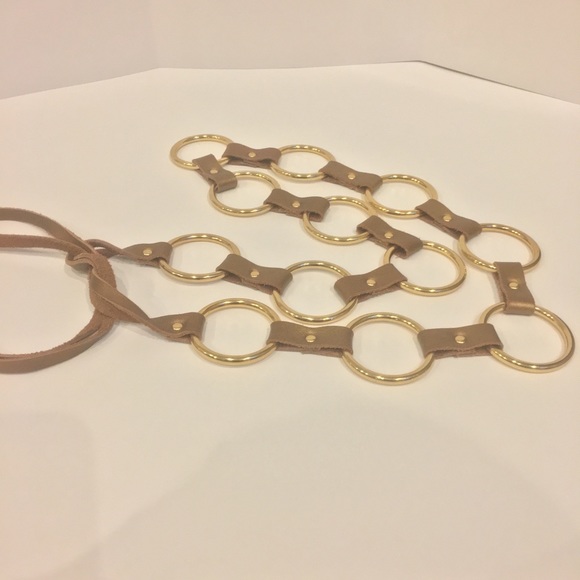 Gold Ring Adjustable Belt - Picture 3 of 5